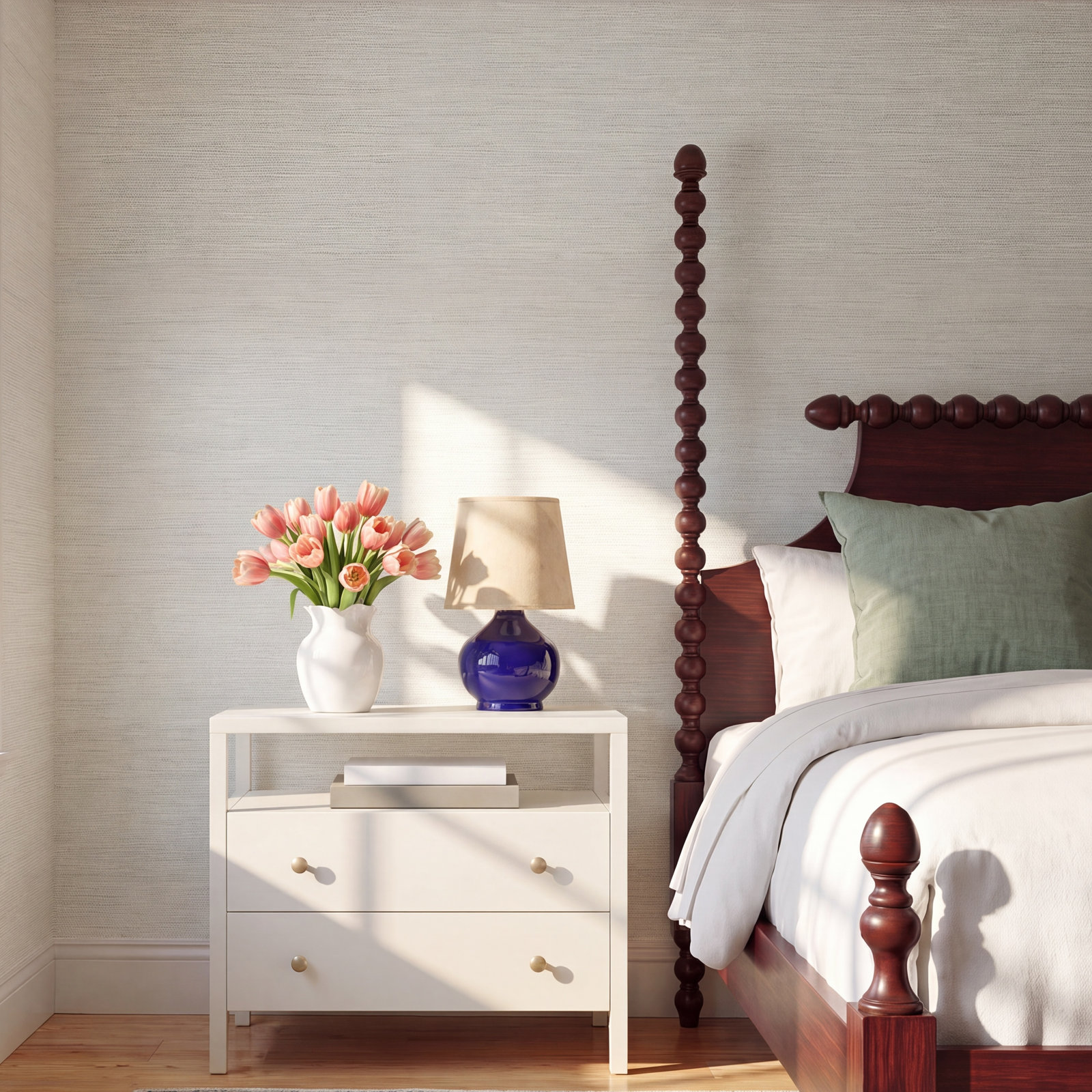 Agave Floral Wallpaper, Beige