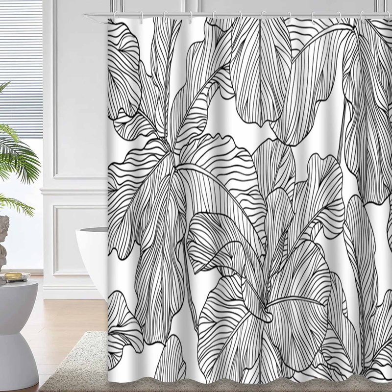 Rideau de douche Floral, L 72 po x l 84 po