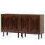 Ensemble de 2 buffets avec tablettes réglables et rangement, armoire d'appoint