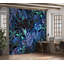 Adhésif mural botanique pelez et collez Odion - Jardin bleu nuit-106363194