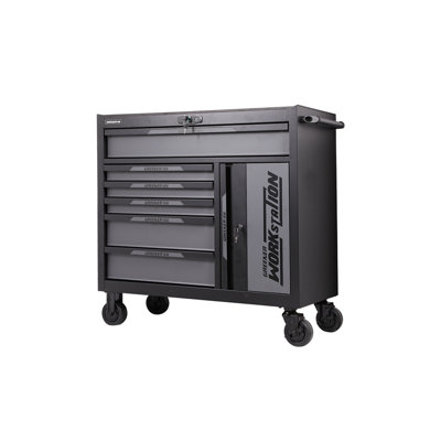 Plouffe 40.9'' W Steel Bottom Rollaway Chest with Wheels