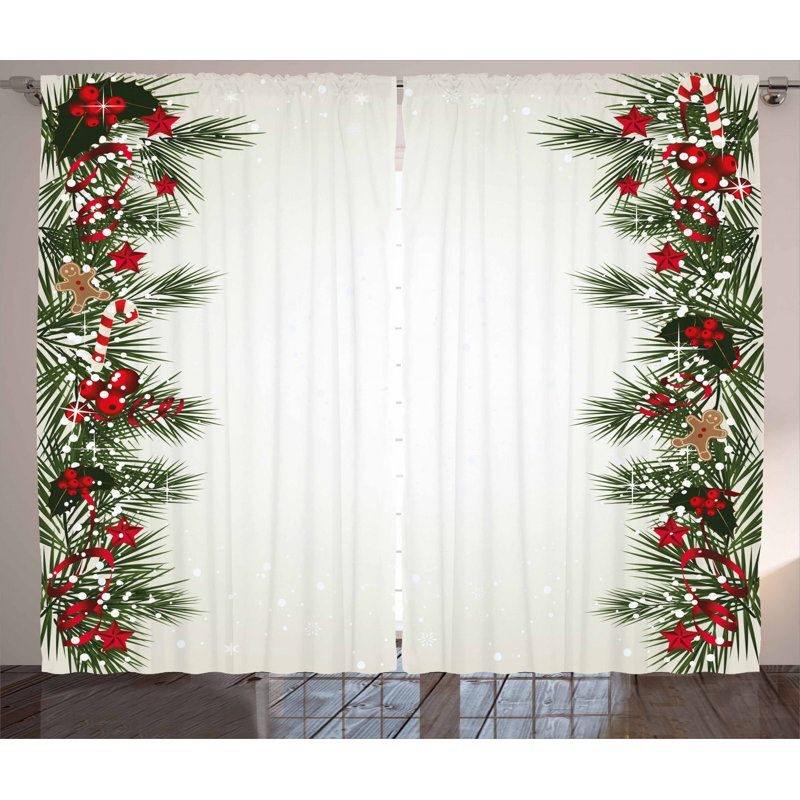 Semi-Sheer Rod Pocket Curtain Panels, 54" x 90"