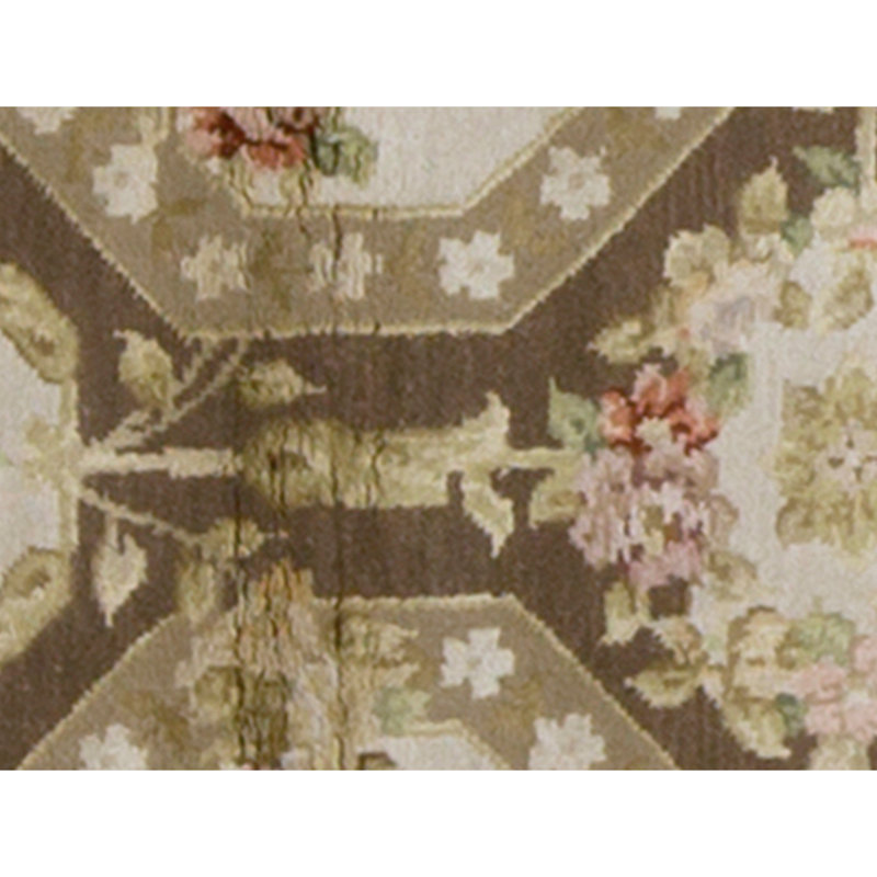 Handmade Silk and Wool Area Rug