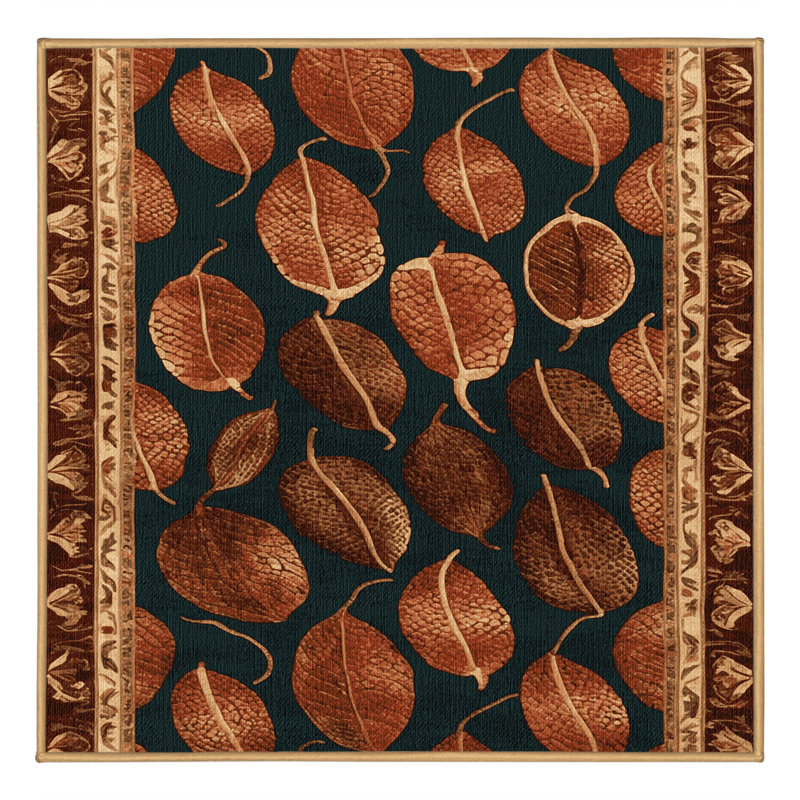  Tapis lavable avec fruits Salak, Carré 4 pi