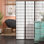 Triana 52'' W x 70.5'' H 3 - Panel Solid Wood Folding Room Divider