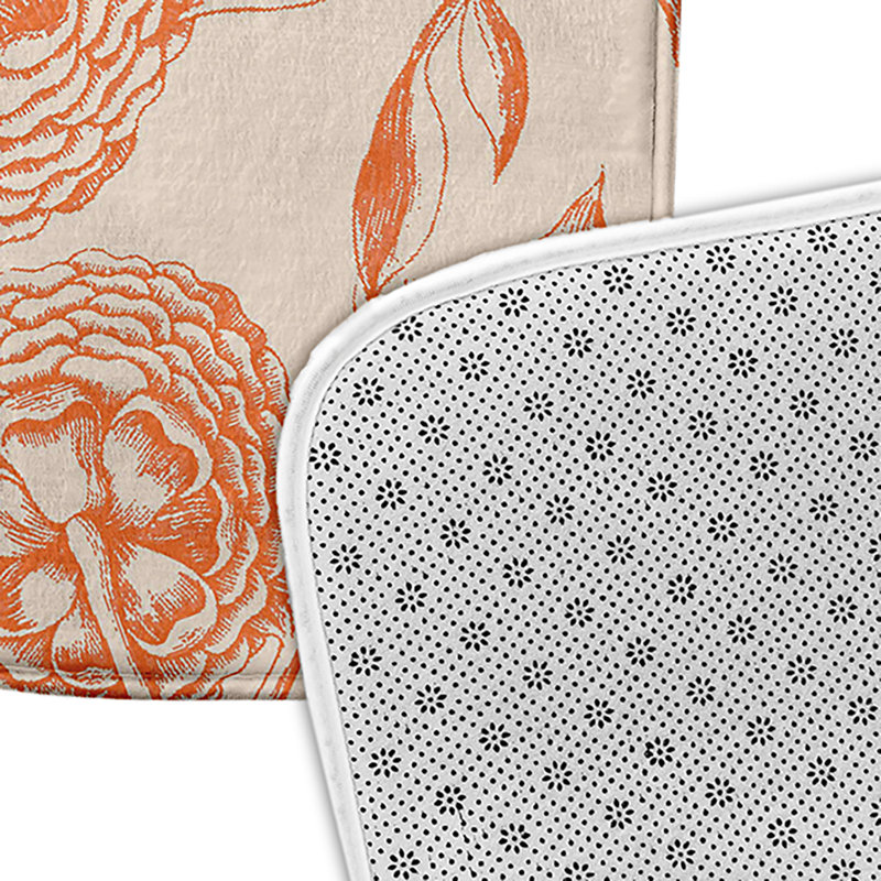 Tapis de bain Flower, Orange, L 21 po x L 34 po