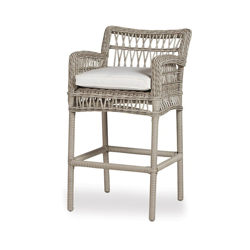 Mackinac Outdoor Bar Stool, Azulu Twine