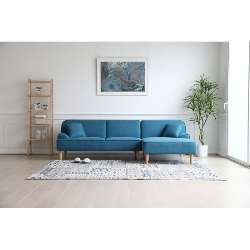 Canapé modulaire Tanjun, Mélange de polyester bleu