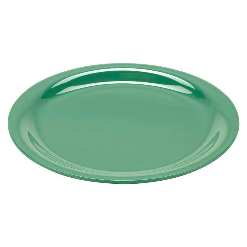 GET Commercial-Grade Dinner Plate, 9", (Set of 12), Green
