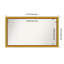 Townhouse Gold Non-Beveled Bathroom Wall Mirror-1016737310