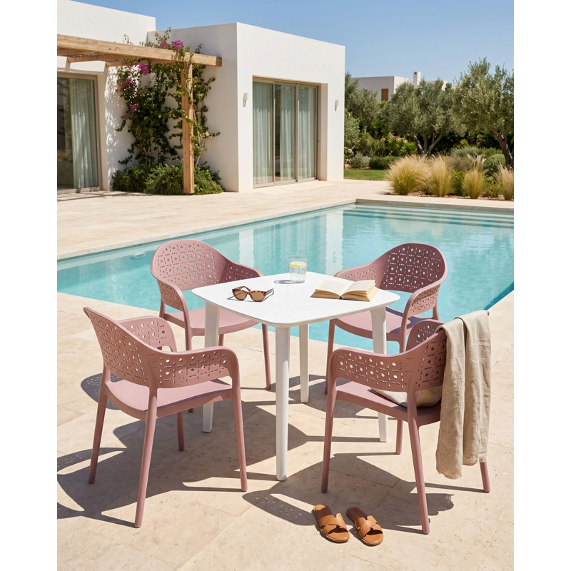 Patio Dining, Pink