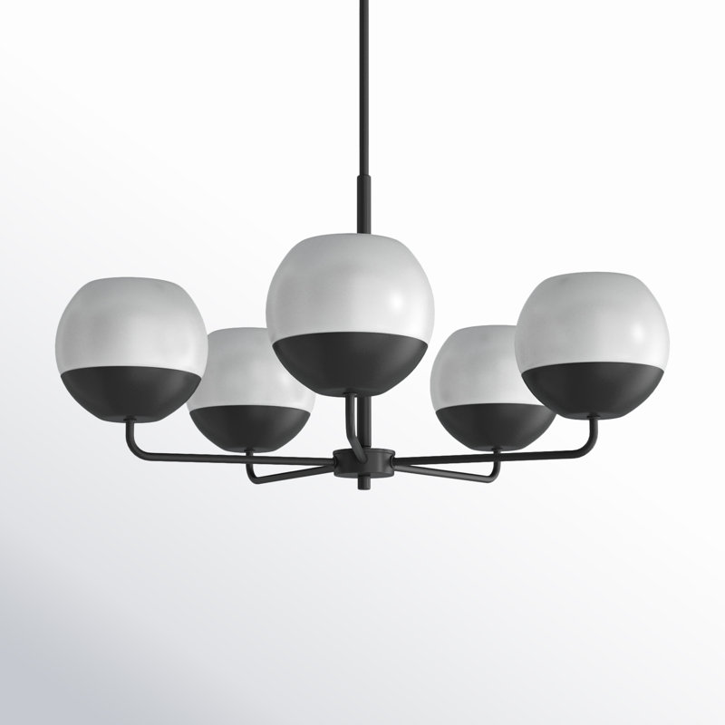 Alvin 5 - Light Chandelier, Midnight Black