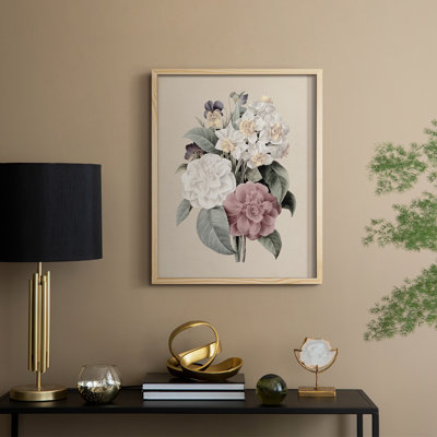 Antique Botanical II, reproduction encadrée - bois massif