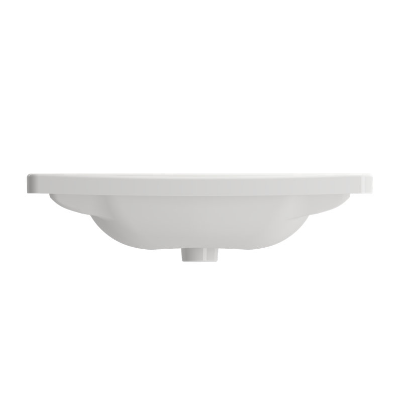 Taormina 26'' L Bathroom Sink, White, Single-Hole