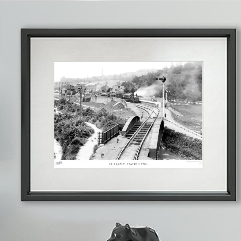 St Blazey, Station 1904 1 Piece Single Picture Frame Wall Art, 40cm H x 50cm W x 2.3cm D
