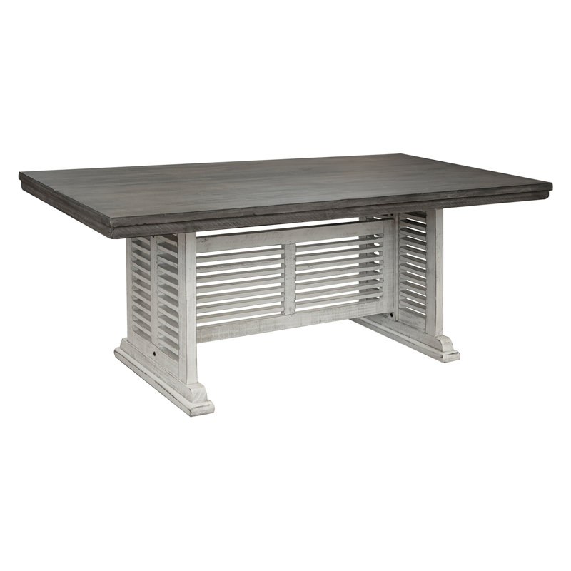 Stone Pine Solid Wood Dining Table, 36.25" H