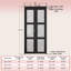 Porte pliante 32 po x 80 po en bois manufacturé massif l 32 po x H 77 po avec quincaillerie d'installation-122472056