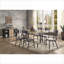 Ensemble de 2 ampoules gris clair Chaises d'appoint d'appoint à dossier en X noir Sandy, siège rembourré pour salle à manger de salon, pour adultes