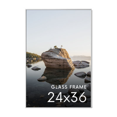 Cadre photo en métal avec verre
