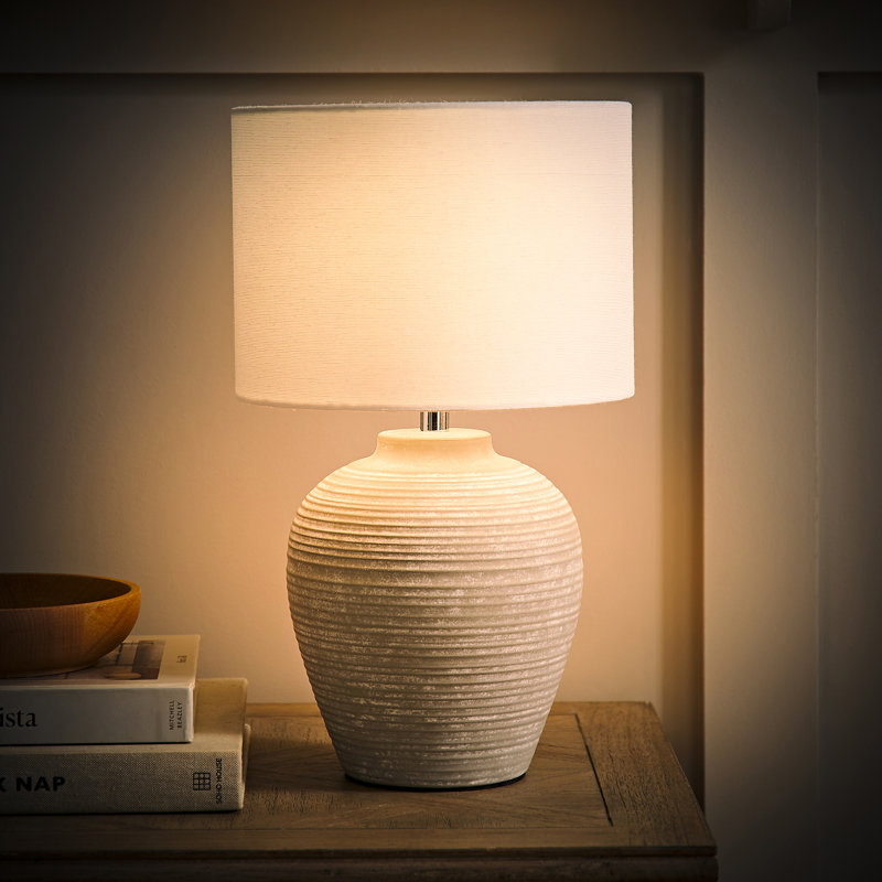 Takefumi Ceramic Table Lamp, 37.5cm H x 22cm W x 22cm D