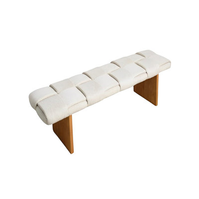Thorleif Polyester Blend Upholstered Bench