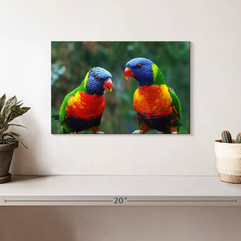 Brampt Lorikeet Buddies, 8" H x 12" W