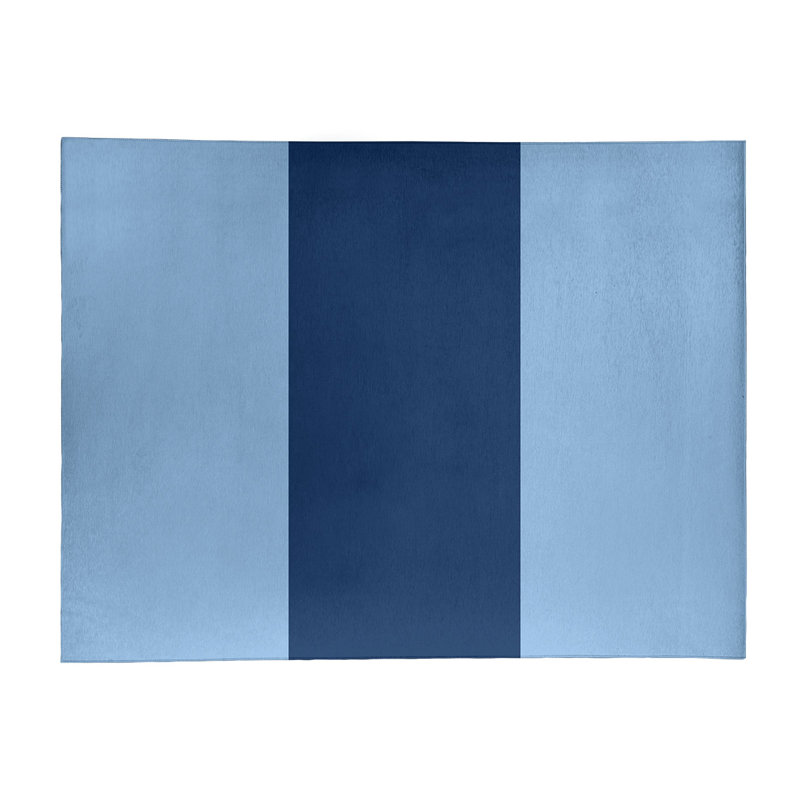 Tapis bleu ciel/bleu marine rayé Tampa Bay, Rectangle 8 pi x 10 pi