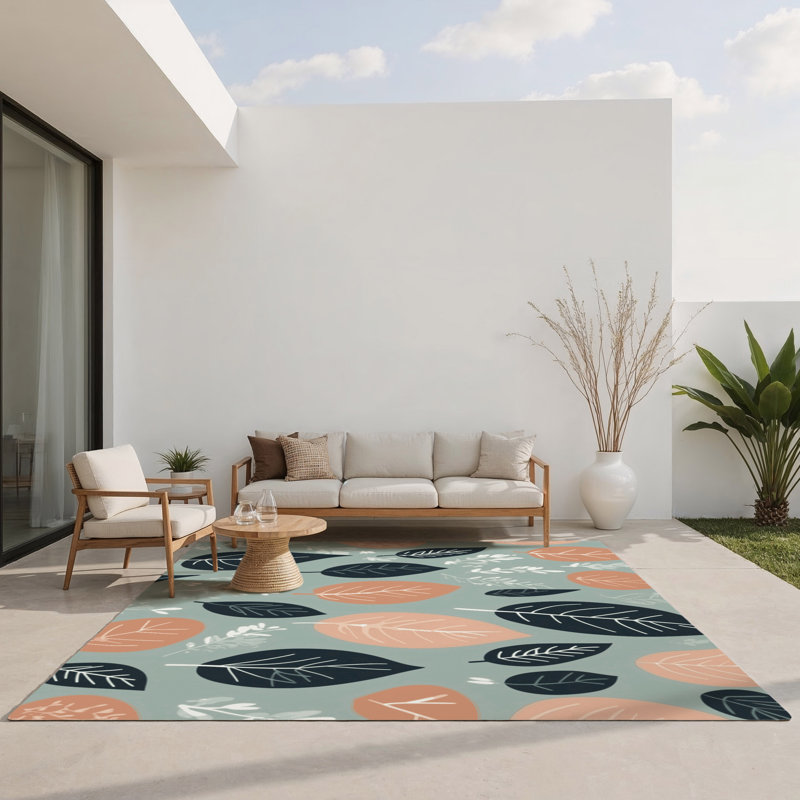 Tapis intérieur et extérieur Mossy Flow, Rectangulaire 3 pi x 5 pi