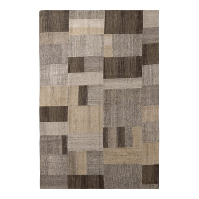 Rug & Kilim One-of-a-kind Hand-knotted 1950s Kilim Beige/brown 6'9" X 10'1" Wool Area Rug In Brown;beige
