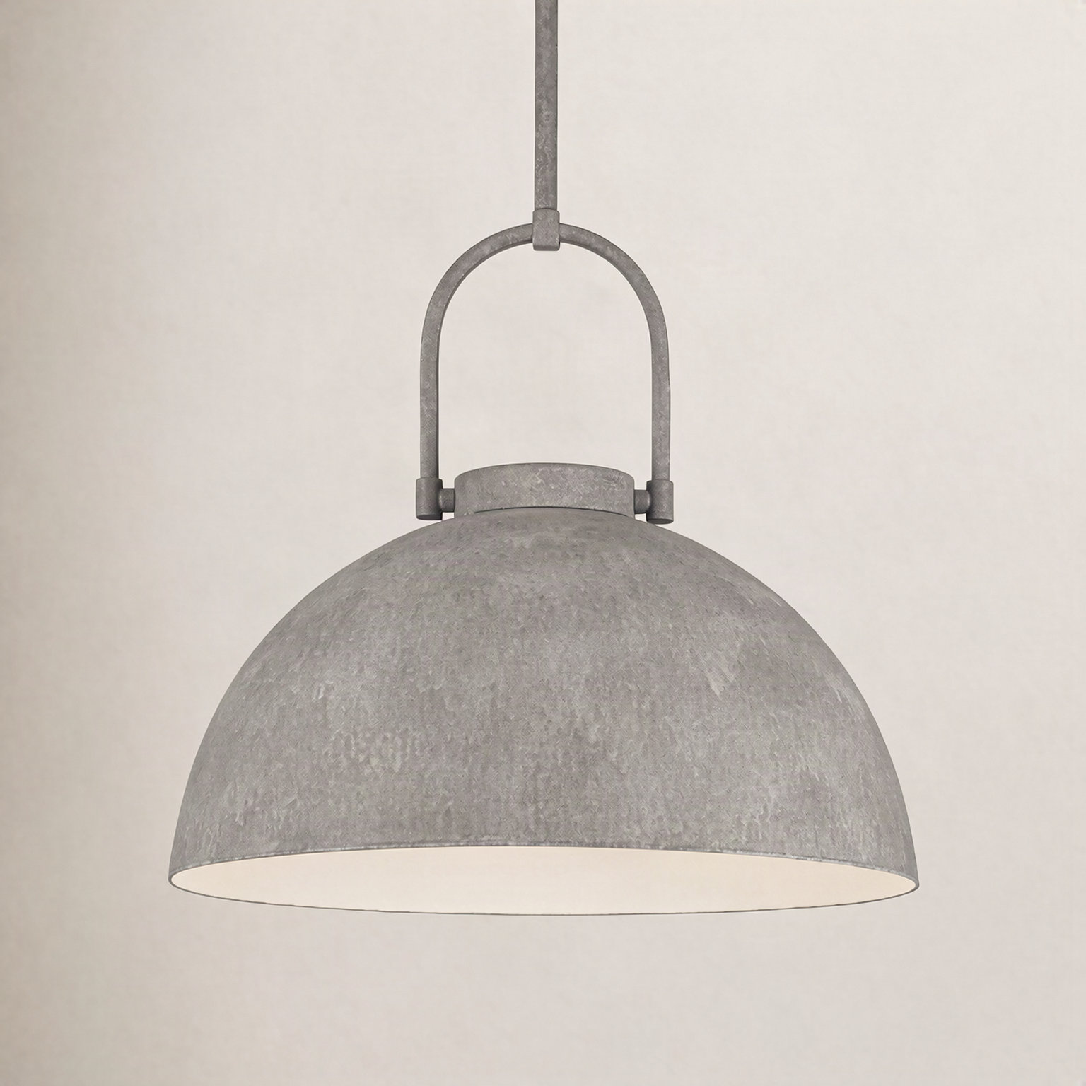 Nevada Single Light Pendant, Steel
