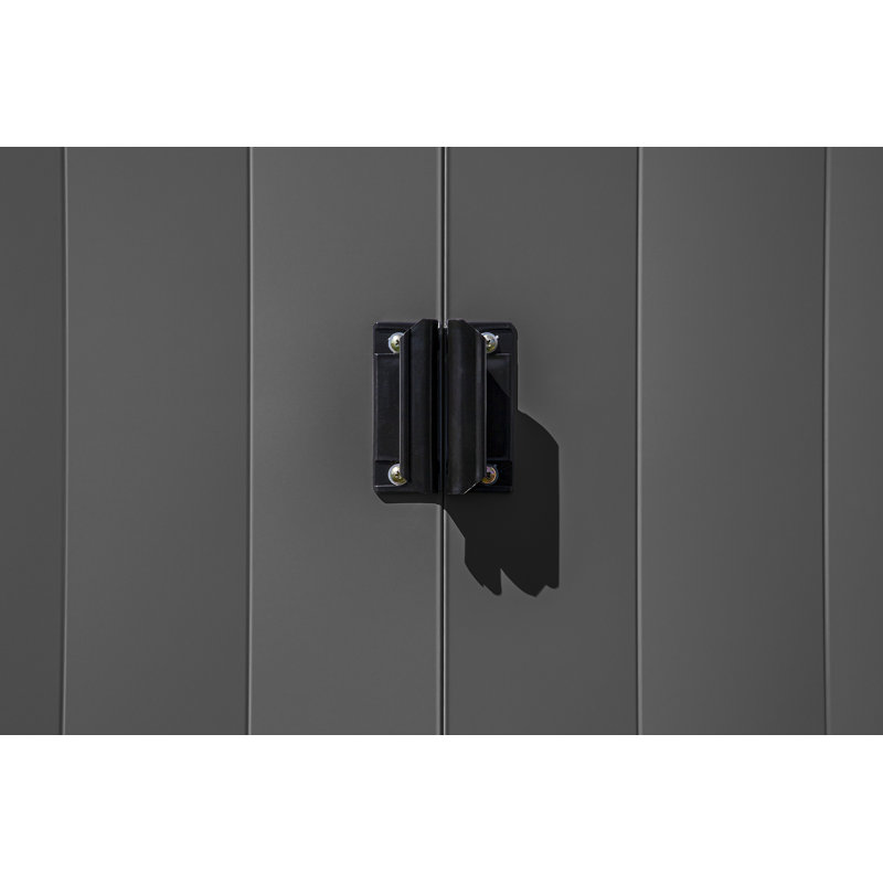 6 ft. x 7 ft. Charcoal Steel Vertical Storage Shed