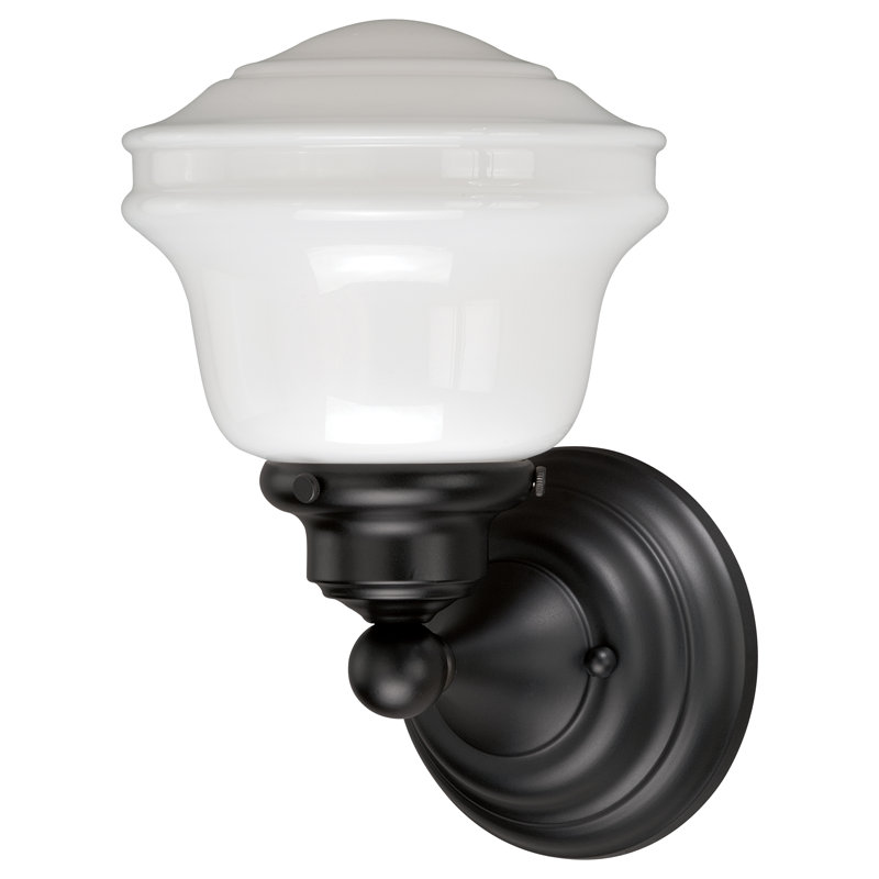 Éclairage pour meuble-lavabo à intensité variable Margaree, Bronze frotté à l'huile, H 10,5 po x l 6,75 po x P 6,75 po