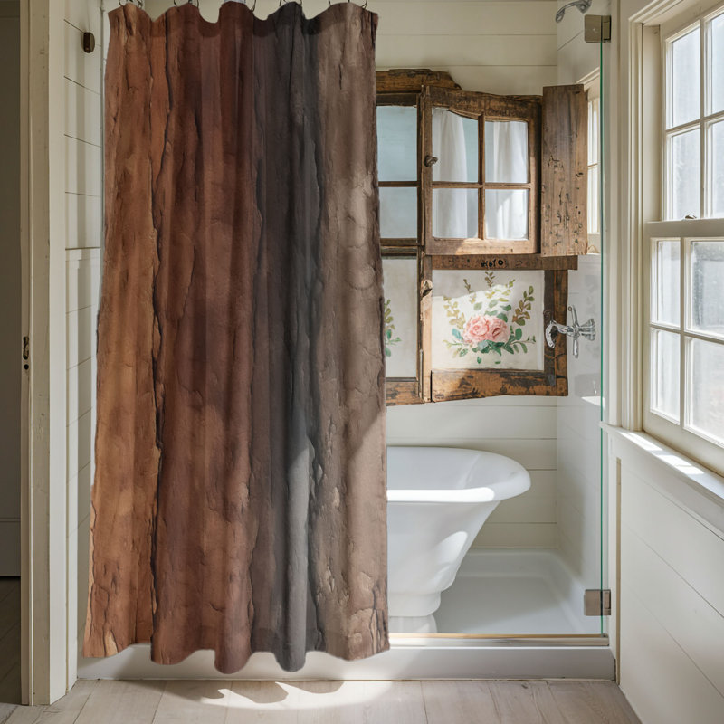 Lisseth Abstract Shower Curtain, 74"H x 71"W