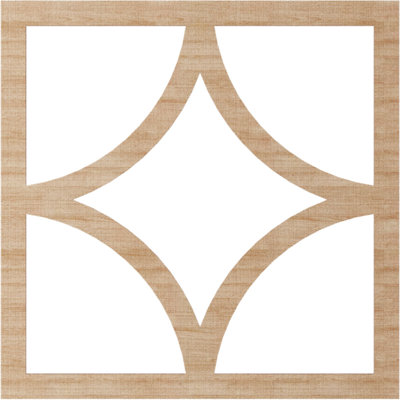 Médaillon de plafond ajouré en bois Statesman