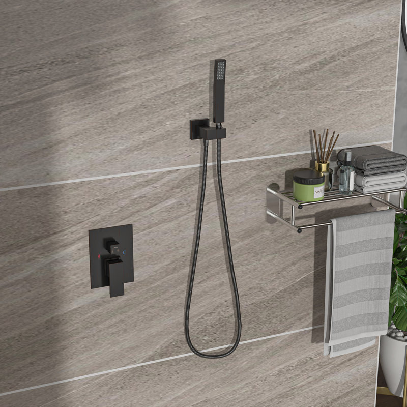 Système de douche à double fonction en acier inoxydable bronze huilé pour une expérience de bain luxueuse