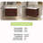 29.92 In. W X 18.31 In. D X 20.4 In. H Single Sink Wall-Mounted Bath Vanity In Deep Walnut With White Ceramic Top