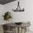 6 - Light Dimmable Wagon Wheel Chandelier-1322745299