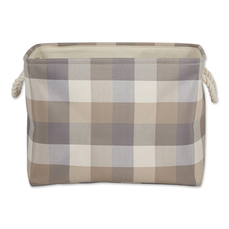 Bac en tissu, Pierre, H 15 po x l 12 po x P 17,5 po