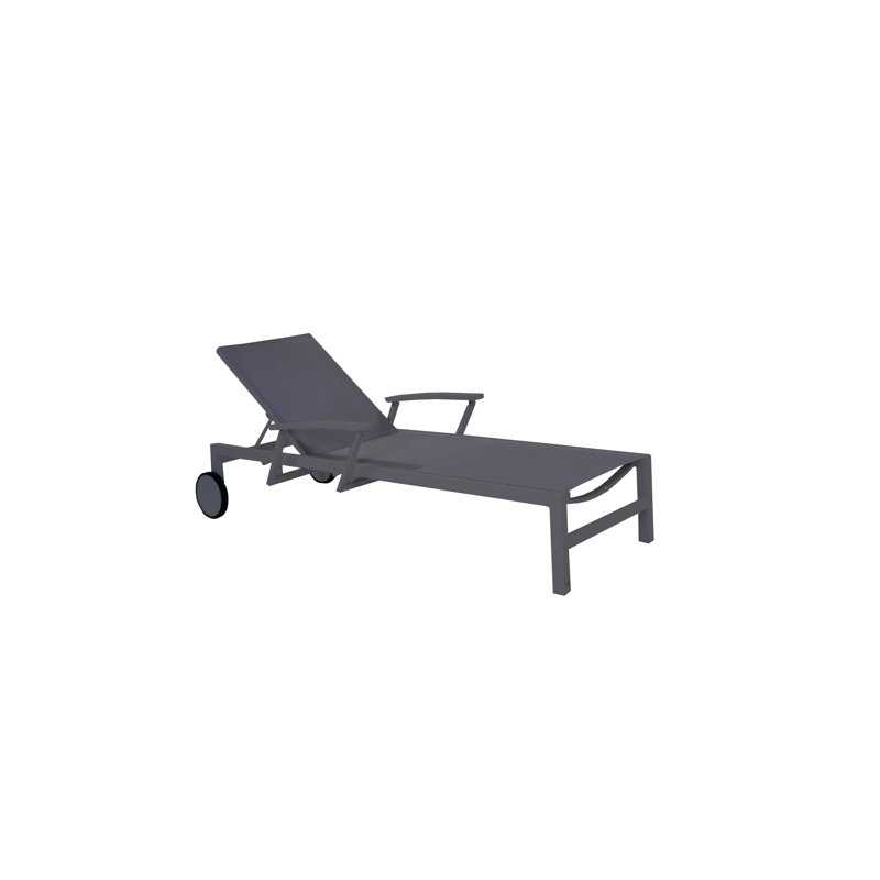 201cm Long Reclining Single Chaise with Cushions