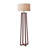 Stela 60'' Walnut Birch Traditional Floor Lamp