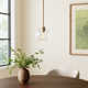 Childerley Single Light Glass Dimmable Pendant