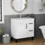 Meuble-lavabo de salle de bain avec portes et tiroirs