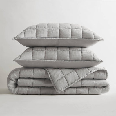 Premium 3-piece King/cal King Linen Bedding Set, Breathable And Durable, Perfect For All Seasons