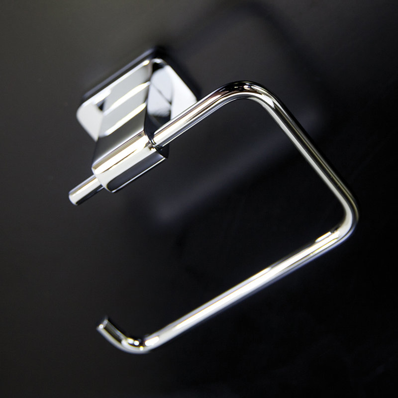 Eleganza Wall Mount Toilet Paper Holder, Polished Chrome