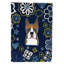 Terrier en fleurs à 2 côtés en polyester 15 x 11,5 po drapeau de jardin-38380669