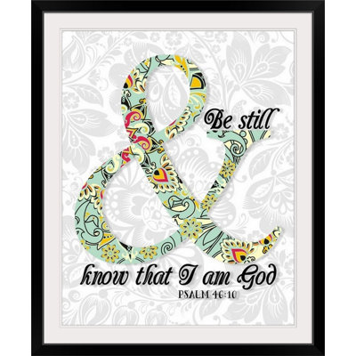 «Be Still Psalm 46:10» par Tara Moss - impression d'art graphique