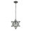 Mini-luminaire suspendu 1 lumière Moravian Star 9 po - Bronze huilé