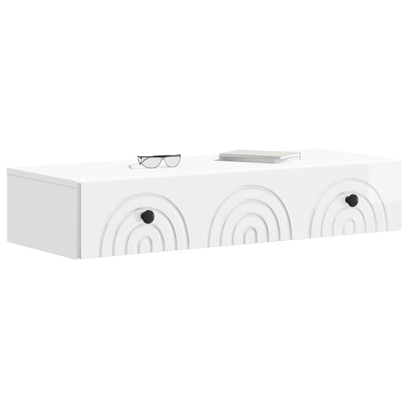 End Table, High Gloss White