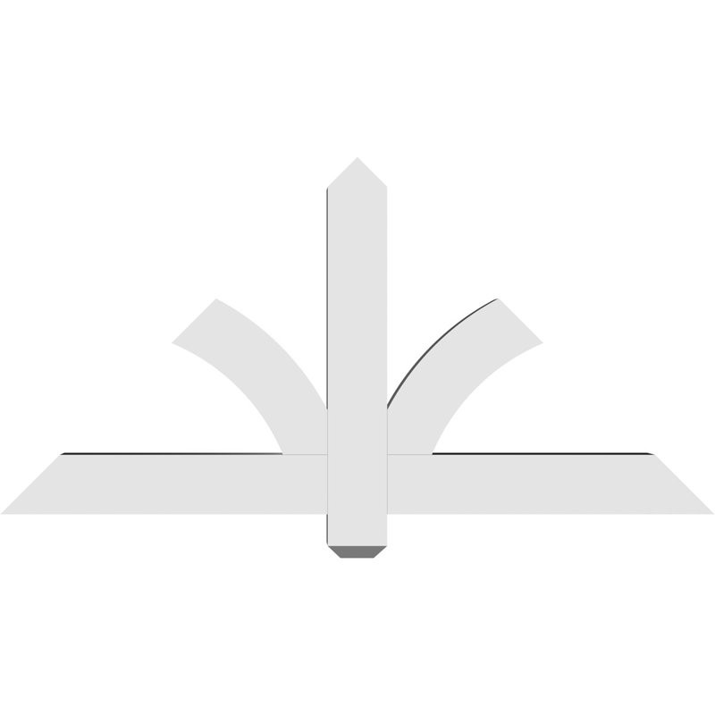 Support pour pignon en PVC Redmond, H 24 po x l 48 po (pas: 12/12), P 4 po x F 4 po