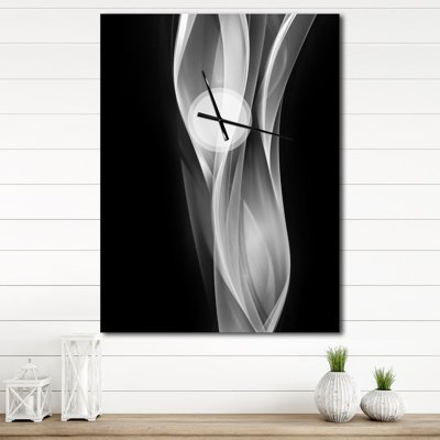 Glittering Silver Pattern - Modern wall clock